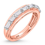 Photo of Canna 2 1/7 ct tw. Lab Grown Diamond Cushion Solitaire Trio Set 14K Rose Gold [BT2114RM]