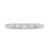 Photo of Canna 2 1/7 ct tw. Lab Grown Diamond Princess Solitaire Trio Set 14K White Gold [BT2114WL]