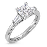 Photo of Canna 1 1/7 ct tw. Lab Grown Diamond Princess Solitaire Engagement Ring 14K White Gold [BT2122WE-K095]