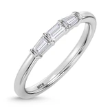 Photo of Canna 2 1/7 ct tw. Lab Grown Diamond Round Solitaire Trio Set 10K White Gold [BT2114WL]