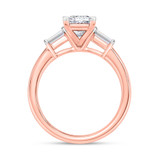 Photo of Canna 1 1/7 ct tw. Lab Grown Diamond Princess Solitaire Engagement Ring 10K Rose Gold [BT2122RE-K095]