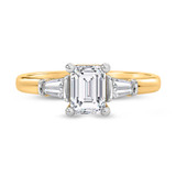 Photo of Canna 1 1/7 ct tw. Lab Grown Diamond Emerald Solitaire Engagement Ring 10K Yellow Gold [BT2131YE-N095]