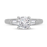 Photo of Canna 2 1/7 ct tw. Lab Grown Diamond Cushion Solitaire Trio Set 14K White Gold [BT2117WE-Q095]