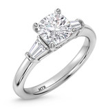 Photo of Canna 2 1/7 ct tw. Lab Grown Diamond Cushion Solitaire Trio Set 14K White Gold [BT2117WE-Q095]