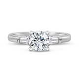 Photo of Canna 1 1/2 ct tw. Lab Grown Diamond Round Solitaire Bridal Set 10K White Gold [BT2125WE-L095]