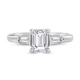 Photo of Canna 2 1/7 ct tw. Lab Grown Diamond Emerald Solitaire Trio Set 10K White Gold [BT2131WE-N095]