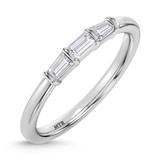 Photo of Canna 2 1/7 ct tw. Lab Grown Diamond Emerald Solitaire Trio Set 10K White Gold [BT2114WL]