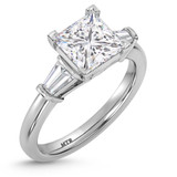 Photo of Canna 2 1/4 ct tw. Lab Grown Diamond Princess Solitaire Engagement Ring 10K White Gold [BT2123WE-K195]