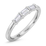 Photo of Canna 3 3/4 ct tw. Lab Grown Diamond Princess Solitaire Trio Set 14K White Gold [BT2115WL]