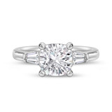 Photo of Canna 2 3/4 ct tw. Lab Grown Diamond Cushion Solitaire Bridal Set 10K White Gold [BT2118WE-Q195]