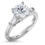Photo of Canna 4 ct tw. Lab Grown Diamond Round Solitaire Bridal Set 10K White Gold [BT2127WE-L295]
