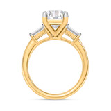 Photo of Canna 3 1/3 ct tw. Lab Grown Diamond Round Solitaire Engagement Ring 10K Yellow Gold [BT2127YE-L295]