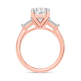 Photo of Canna 3 1/3 ct tw. Lab Grown Diamond Round Solitaire Engagement Ring 14K Rose Gold [BT2127RE-L295]