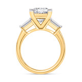 Photo of Canna 3 1/3 ct tw. Lab Grown Diamond Princess Solitaire Engagement Ring 10K Yellow Gold [BT2124YE-K295]