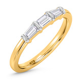 Photo of Canna 3 3/4 ct tw. Lab Grown Diamond Princess Solitaire Trio Set 10K Yellow Gold [BT2115YL]