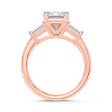 Photo of Canna 3 3/4 ct tw. Lab Grown Diamond Emerald Solitaire Trio Set 10K Rose Gold [BT2132RE-N195]