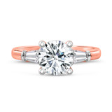 Photo of Canna 2 3/4 ct tw. Lab Grown Diamond Round Solitaire Bridal Set 14K Rose Gold [BT2126RE-L195]