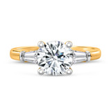 Photo of Canna 3 1/3 ct tw. Lab Grown Diamond Round Solitaire Engagement Ring 14K Yellow Gold [BT2127YE-L295]