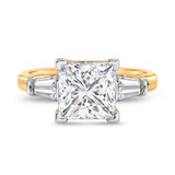 Photo of Canna 3 1/3 ct tw. Lab Grown Diamond Princess Solitaire Engagement Ring 14K Yellow Gold [BT2124YE-K295]