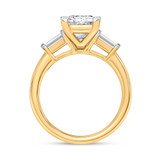 Photo of Canna 3 3/4 ct tw. Lab Grown Diamond Princess Solitaire Trio Set 14K Yellow Gold [BT2123YE-K195]