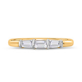 Photo of Canna 3 3/4 ct tw. Lab Grown Diamond Princess Solitaire Trio Set 14K Yellow Gold [BT2115YL]