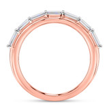 Photo of Canna 5 1/3 ct tw. Lab Grown Diamond Emerald Solitaire Trio Set 10K Rose Gold [BT2116RM]
