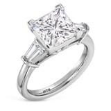 Photo of Canna 5 1/3 ct tw. Lab Grown Diamond Princess Solitaire Trio Set 14K White Gold [BT2124WE-K295]