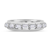 Photo of Canna 5 1/3 ct tw. Lab Grown Diamond Princess Solitaire Trio Set 14K White Gold [BT2116WM]