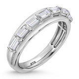 Photo of Canna 5 1/3 ct tw. Lab Grown Diamond Princess Solitaire Trio Set 14K White Gold [BT2116WM]