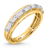 Photo of Canna 3 3/4 ct tw. Lab Grown Diamond Pear Solitaire Trio Set 10K Yellow Gold [BT2115YM]