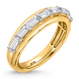 Photo of Canna 5 1/3 ct tw. Lab Grown Diamond Pear Solitaire Trio Set 14K Yellow Gold [BT2116YM]