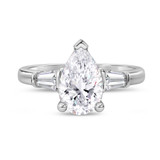 Photo of Canna 3 3/4 ct tw. Lab Grown Diamond Pear Solitaire Trio Set 14K White Gold [BT2129WE-M195]