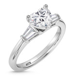 Photo of Canna 1 1/7 ct tw. Lab Grown Diamond Heart Solitaire Engagement Ring 14K White Gold [BT2114WE-W095]