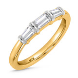 Photo of Canna 1 1/5 ct tw. Lab Grown Diamond Same Sex Ladies Band Set 10K Yellow Gold [BT2116YL]