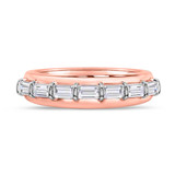 Photo of Canna 1 1/2 ct tw. Lab Grown Diamond Wedding Band Set 10K Rose Gold [BT2115RM]
