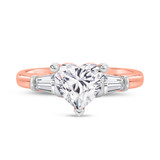 Photo of Canna 2 3/4 ct tw. Lab Grown Diamond Heart Solitaire Bridal Set 10K Rose Gold [BT2115RE-W195]