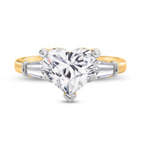 Photo of Canna 3 1/3 ct tw. Lab Grown Diamond Heart Solitaire Engagement Ring 10K Yellow Gold [BT2116YE-W295]