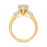 Photo of Canna 2 1/7 ct tw. Lab Grown Diamond Heart Solitaire Trio Set 14K Yellow Gold [BT2114YE-W095]