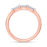 Photo of Canna 7/8 ct tw. Lab Grown Diamond Same Sex Ladies Band Set 10K Rose Gold [BT2115RL]