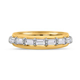 Photo of Canna 1 3/8 ct tw. Lab Grown Diamond Same Sex Mens Band Set 10K Yellow Gold [BT2114YM]