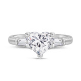 Photo of Canna 3 3/4 ct tw. Lab Grown Diamond Heart Solitaire Trio Set 14K White Gold [BT2115WE-W195]