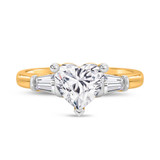 Photo of Canna 2 3/4 ct tw. Lab Grown Diamond Heart Solitaire Bridal Set 10K Yellow Gold [BT2115YE-W195]