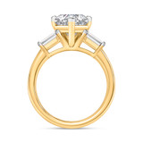 Photo of Canna 2 3/4 ct tw. Lab Grown Diamond Heart Solitaire Bridal Set 14K Yellow Gold [BT2115YE-W195]