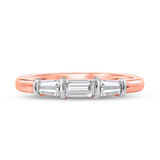 Photo of Canna 2 ct tw. Lab Grown Diamond Wedding Band Set 10K Rose Gold [BT2116RL]