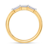 Photo of Canna 7/8 ct tw. Lab Grown Diamond Same Sex Ladies Band Set 10K Yellow Gold [BT2115YL]