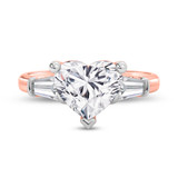 Photo of Canna 4 ct tw. Lab Grown Diamond Heart Solitaire Bridal Set 10K Rose Gold [BT2116RE-W295]