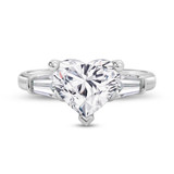Photo of Canna 5 1/3 ct tw. Lab Grown Diamond Heart Solitaire Trio Set 10K White Gold [BT2116WE-W295]