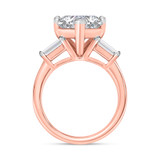 Photo of Canna 4 ct tw. Lab Grown Diamond Heart Solitaire Bridal Set 14K Rose Gold [BT2116RE-W295]