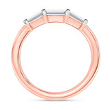Photo of Canna 1 1/5 ct tw. Lab Grown Diamond Same Sex Ladies Band Set 10K Rose Gold [BT2116RL]