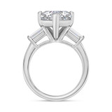 Photo of Canna 4 ct tw. Lab Grown Diamond Heart Solitaire Bridal Set 14K White Gold [BT2116WE-W295]